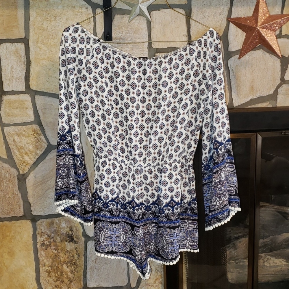 Forever 21 Paisley Romper Sz Medium